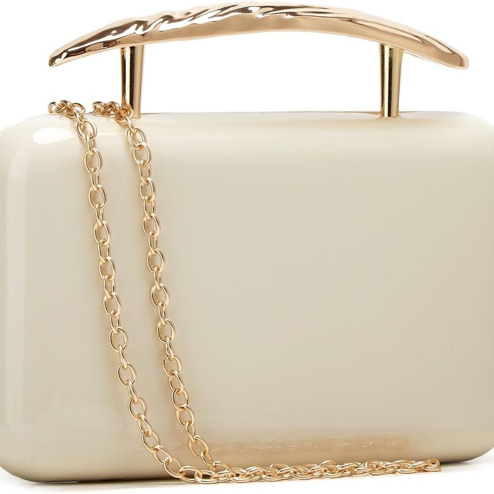 Women Acrylic Clutch Bag Small Evening Purse Crossbody Wedding Party